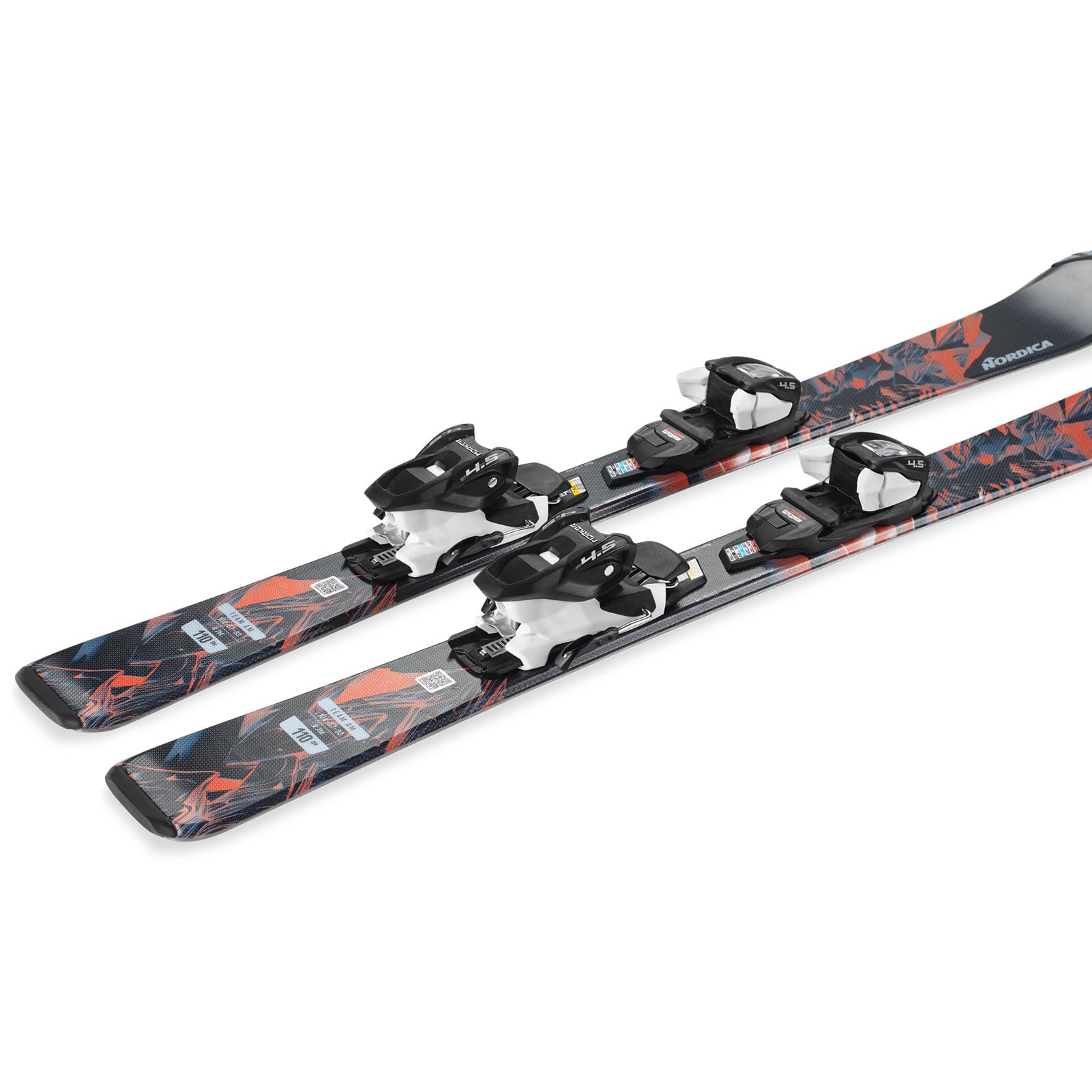 Amazon.com : Nordica Team AM Kids All Mountain Skis, Black / Red
